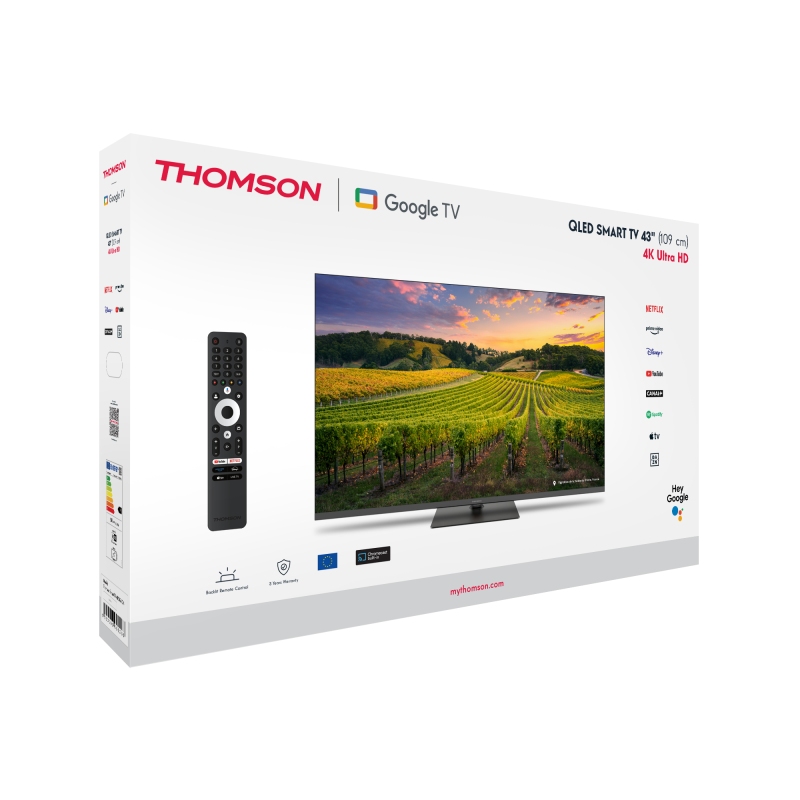 THOMSON 43QG5C14 TV Q-LED 43" UHD 4K SMART TV WIFI