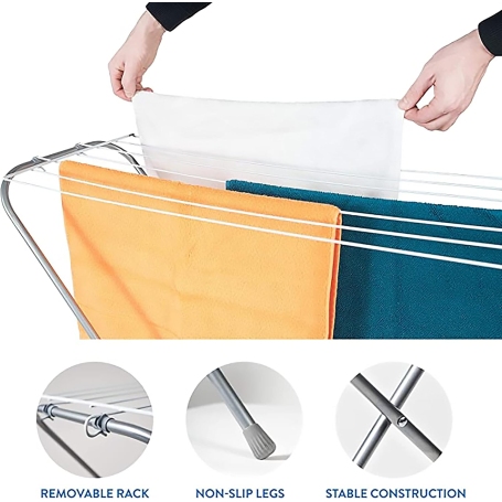 COLOMBO GAZZELLA 6 STENDIBIANCHERIA A CAVALLETTO COLORE BIANCO - RIF. ST190