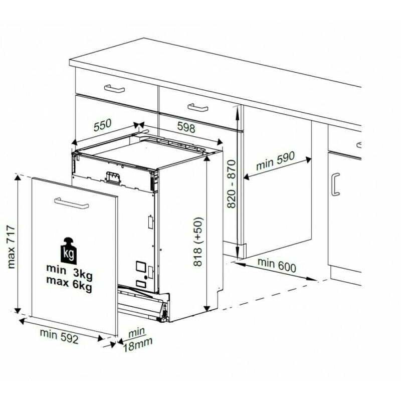 BEKO BDIN38440C LAVASTOVIGLIE DA INCASSO A...