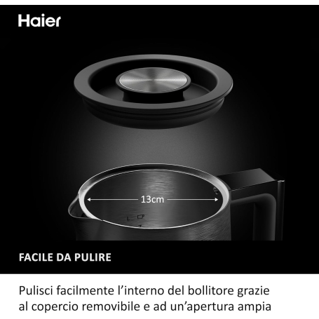 HAIER HKE5A 011 BOLLITORE I-MASTER SERIE 5 CAPIENZA 1,7LT - NERO