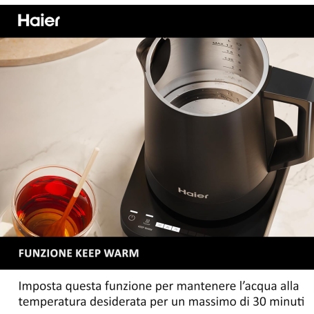 HAIER HKE5A 011 BOLLITORE I-MASTER SERIE 5 CAPIENZA 1,7LT - NERO