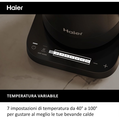 HAIER HKE5A 011 BOLLITORE I-MASTER SERIE 5 CAPIENZA 1,7LT - NERO