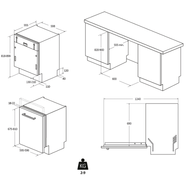 CANDY CS 4E7L0W LAVASTOVIGLIE DA INCASSO A...
