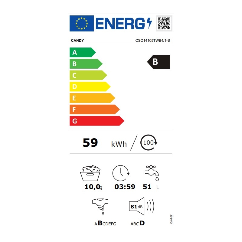 CANDY CSO14105TWB4/1-S SMART PRO LAVATRICE 10KG...