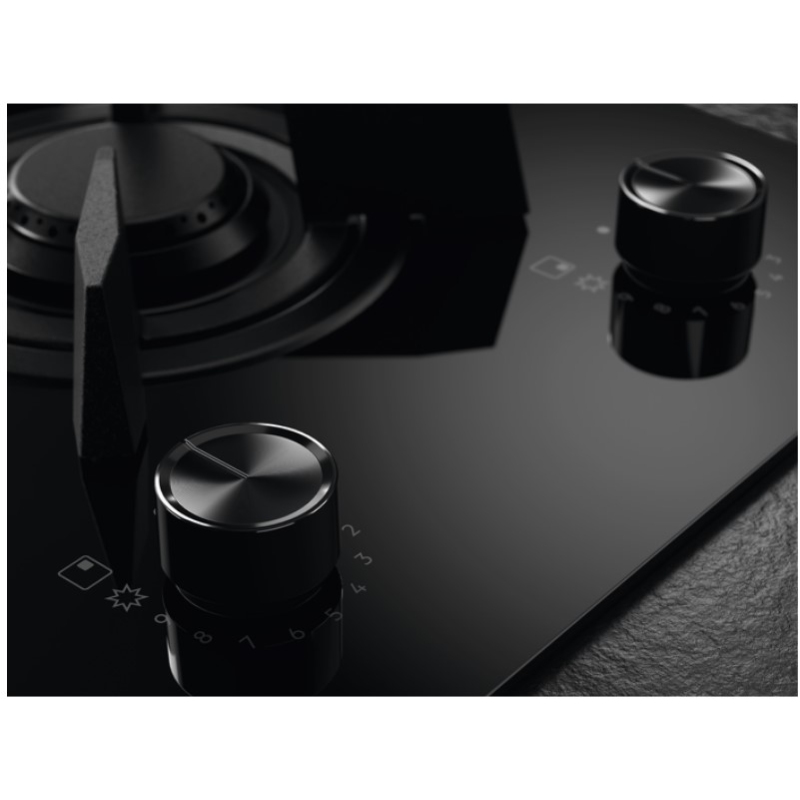 AEG HDB95623NB PIANO COTTURA DA INCASSO MISTO 90CM 1 BRUCIATORE A GAS + 4 ZONE INDUZIONE IN VETROCERAMICA NERO