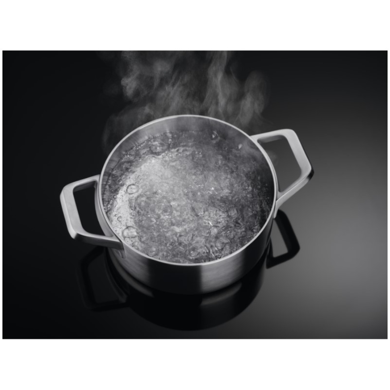 AEG HDB95623NB PIANO COTTURA DA INCASSO MISTO 90CM 1 BRUCIATORE A GAS + 4 ZONE INDUZIONE IN VETROCERAMICA NERO