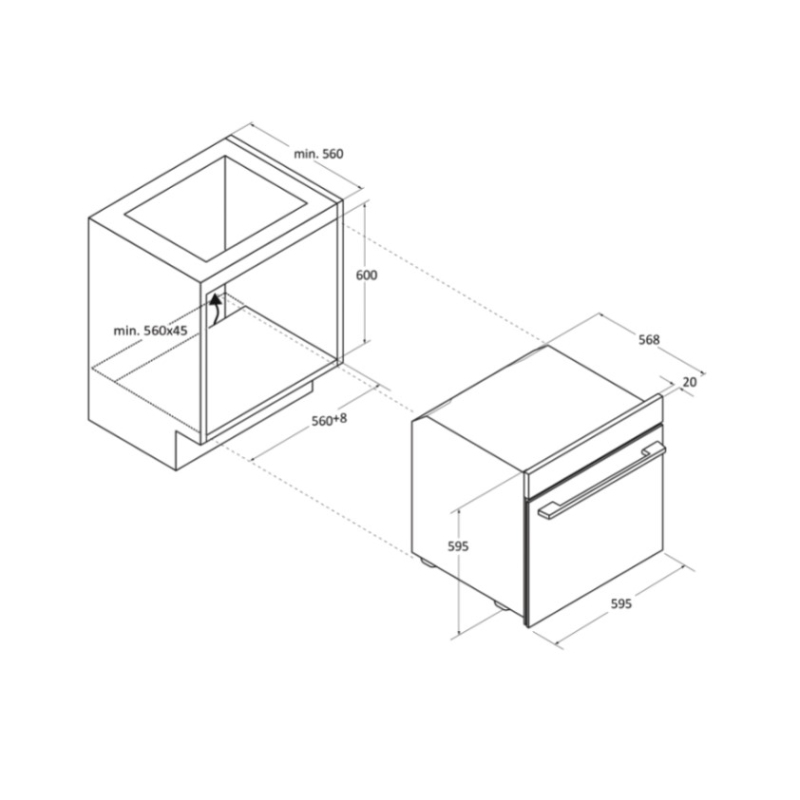 HAIER H6 ID25G3YTX FORNO DA INCASSO ELETTRICO...