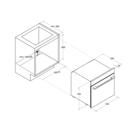 HAIER H6 ID25G3YTX FORNO DA INCASSO ELETTRICO VENTILATO 78LT WIFI CLASSE A++ INOX - H6ID25G3YTX