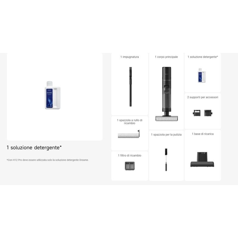 DREAME H12 PRO VM COMBO SCOPA ELETTRICA E...