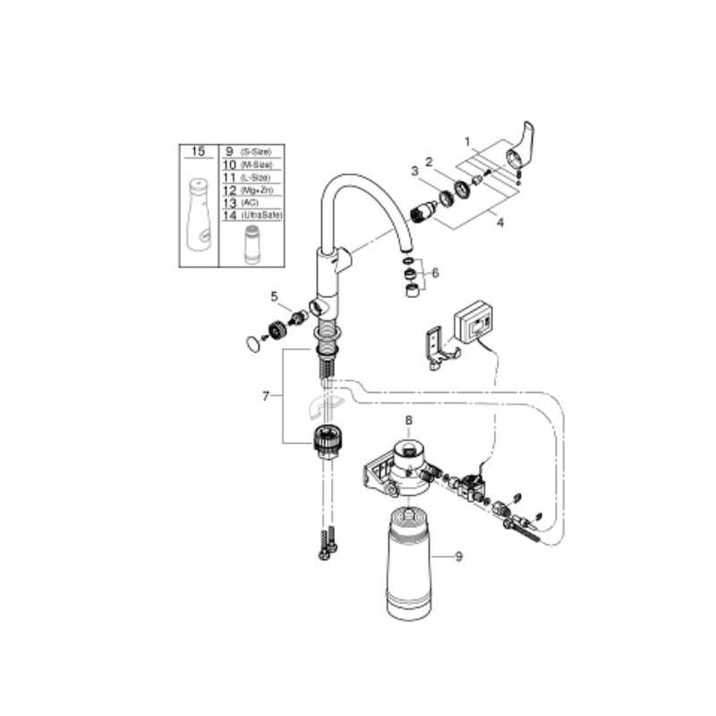 GROHE 30581000 MISCELATORE CON DEPURATORE...