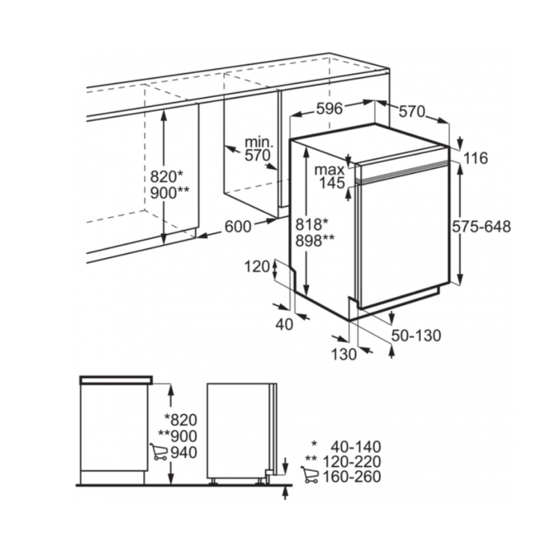 OUTLET ELECTROLUX O-EEM69300IX LAVASTOVIGLIE DA...