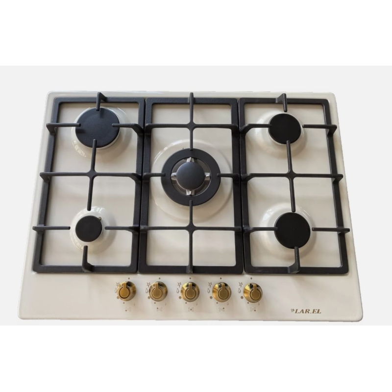 LAREL L858AG PIANO COTTURA 75CM 5 FUOCHI A GAS AVENA