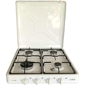 LAREL L400S FORNELLO DA CAMPEGGIO 4 FUOCHI A GAS BIANCO