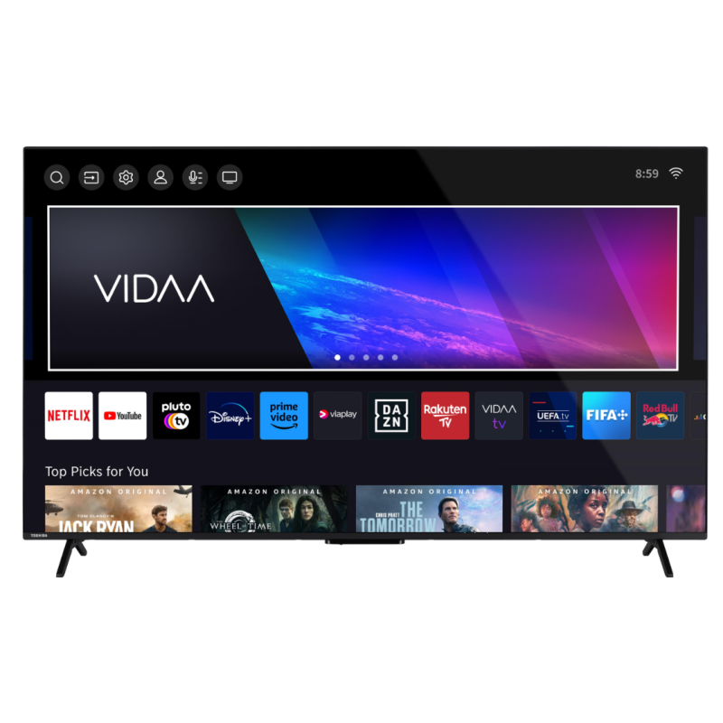 TOSHIBA 65QV2463DA TV LED 65'' SMART TV UHD 4K COLORE NERO CLASSE E