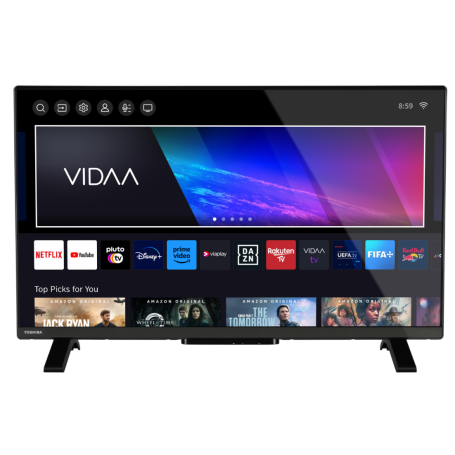 TOSHIBA 32WV2E63DA TV LED 32'' HD SMART TV DVB-T2/S2 COLORE NERO