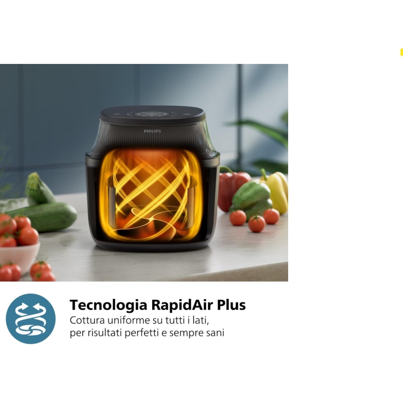 PHILIPS AIRFRYER SERIE 3000 FRIGGITRICE AD ARIA...