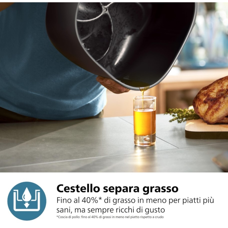 PHILIPS AIRFRYER SERIE 3000 FRIGGITRICE AD ARIA...