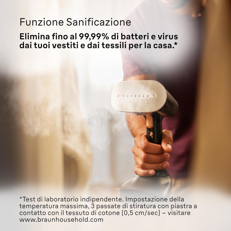 BRAUN GS7077BK STIRATORE VERTICALE QUICKSTYLE 7...