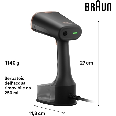 BRAUN GS7077BK STIRATORE VERTICALE QUICKSTYLE 7 1600W