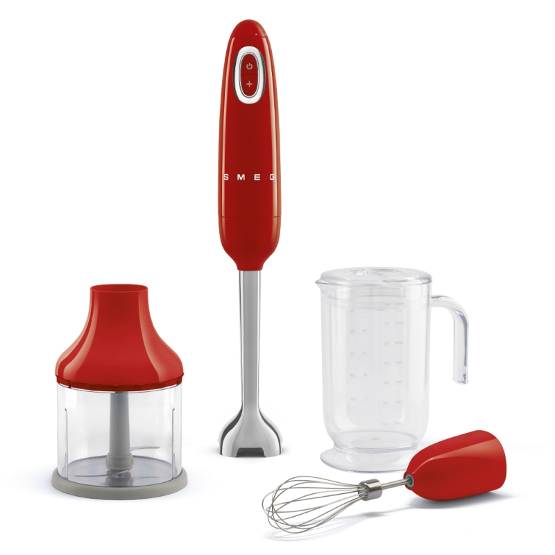 SMEG HBF03RDEU FRULLATORE A IMMERSIONE ANNI '50' CON ACCESSORI - ROSSO