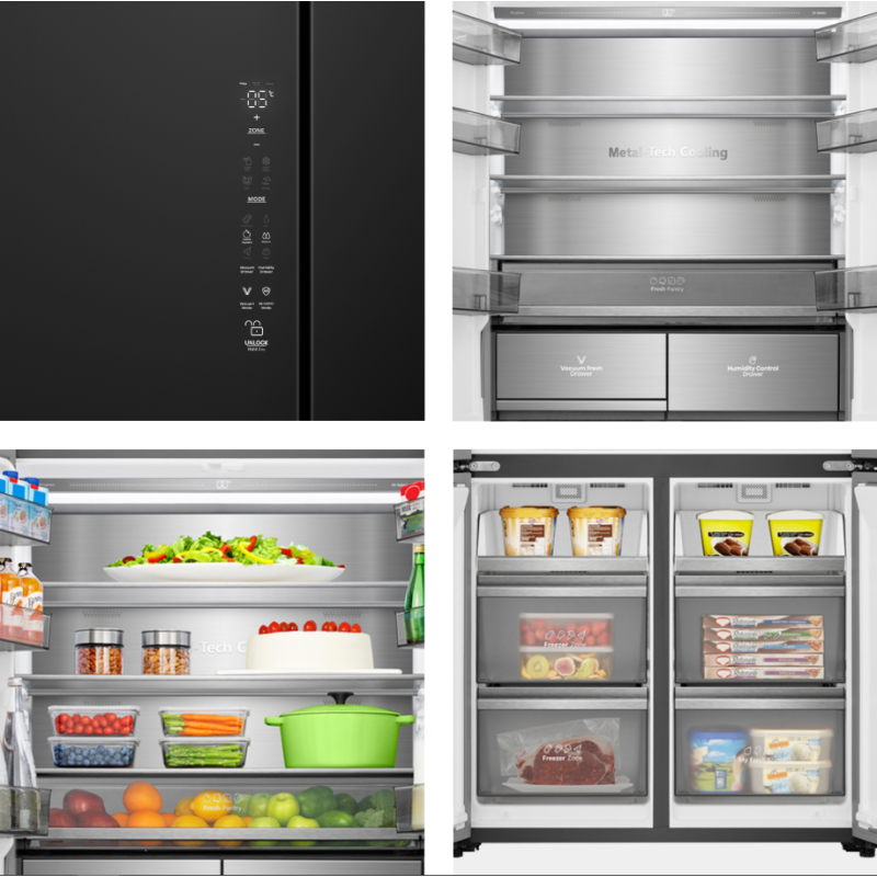 HISENSE RQ768N4GBE FRIGORIFERO 4 PORTE 591LT...