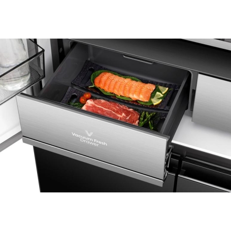 HISENSE RQ768N4GBE FRIGORIFERO 4 PORTE 591LT TOTAL NO FROST MULTIFLOW CLASSE E NERO - PROMO