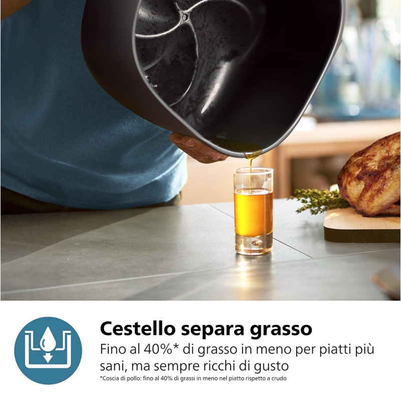 PHILIPS AIRFRYER SERIE 3000 FRIGGITRICE AD ARIA...