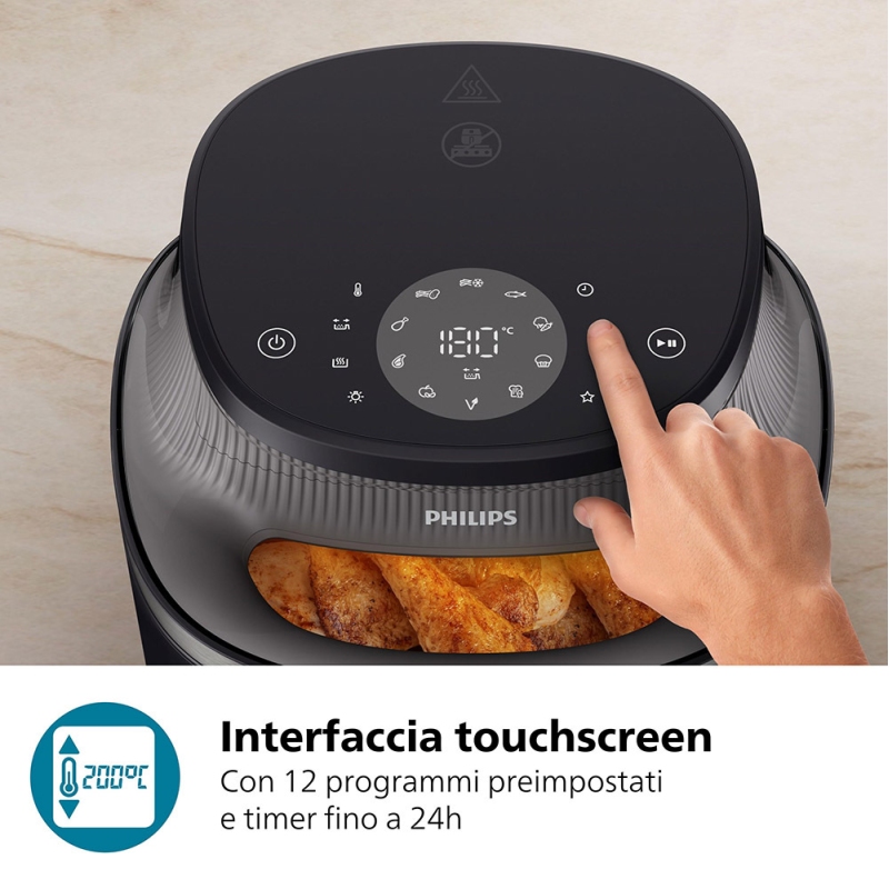 PHILIPS AIRFRYER SERIE 3000 FRIGGITRICE AD ARIA...
