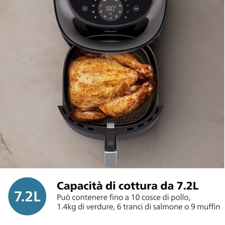 PHILIPS AIRFRYER SERIE 3000 FRIGGITRICE AD ARIA 7.2LT - NA342/00