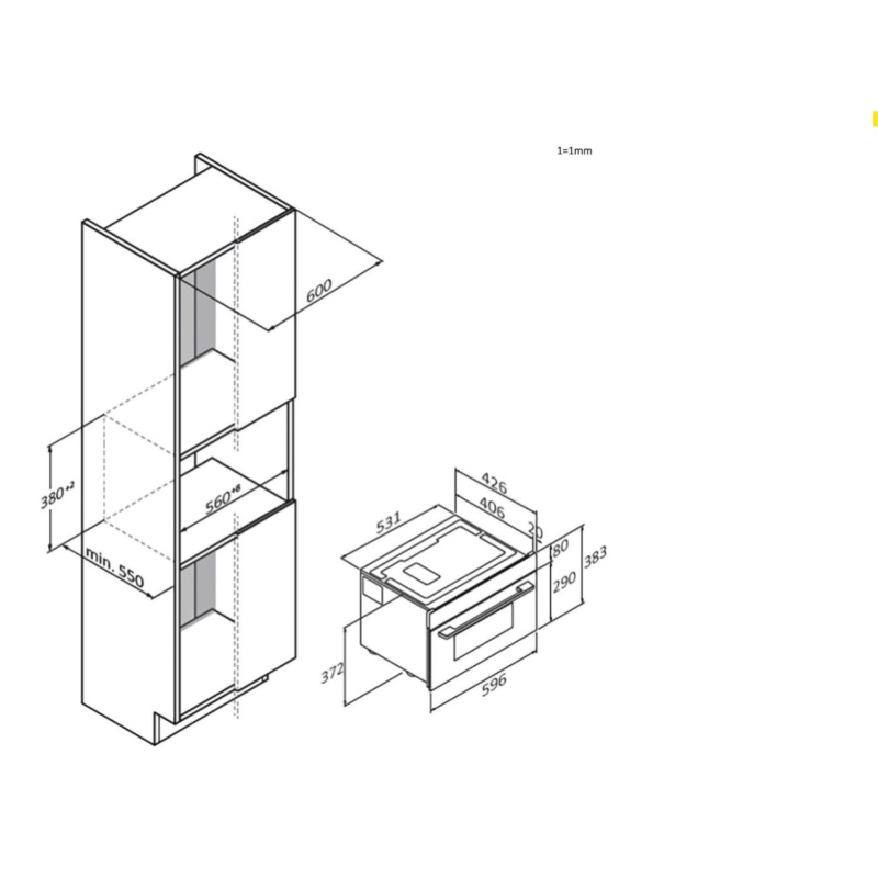 HAIER H38FMWID2S7 FORNO A MICROONDE DA INCASSO...