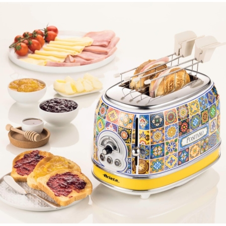 ARIETE 155 TOSTAPANE POSITANO 2 FETTE CON PINZE