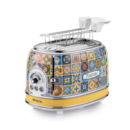ARIETE 155 TOSTAPANE POSITANO 2 FETTE CON PINZE