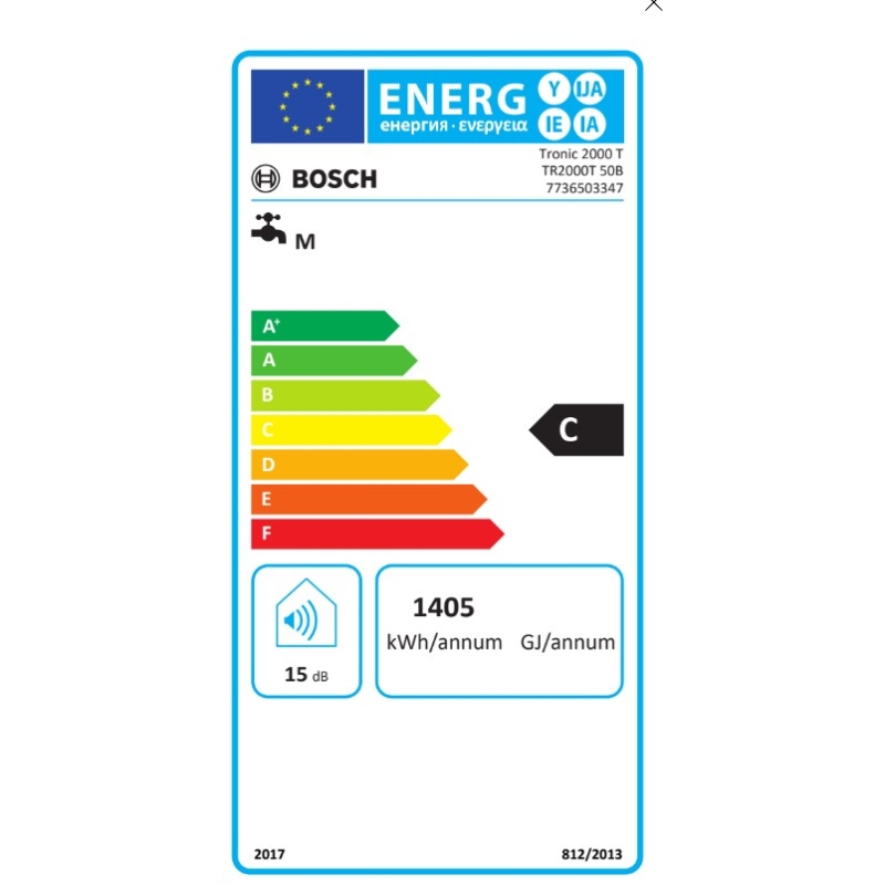JUNKERS BOSCH TR2000 T50B SCALDABAGNO ELETTRICO...