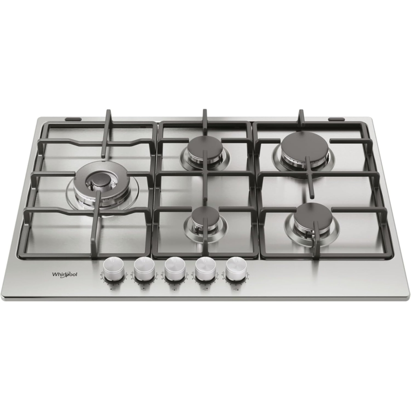 WHIRLPOOL KGML 761 IX PIANO COTTURA 75CM 5 FUOCHI A GAS - INOX