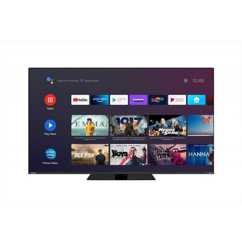 TOSHIBA 55QA7D63DA TV LED 55'' SMART TV UHD 4K COLORE NERO CLASSE E