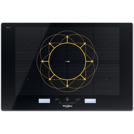 WHIRLPOOL SMP 778 C/NE/IXL PIANO COTTURA A INDUZIONE 77CM 8 ZONE DI COTTURA - NERO