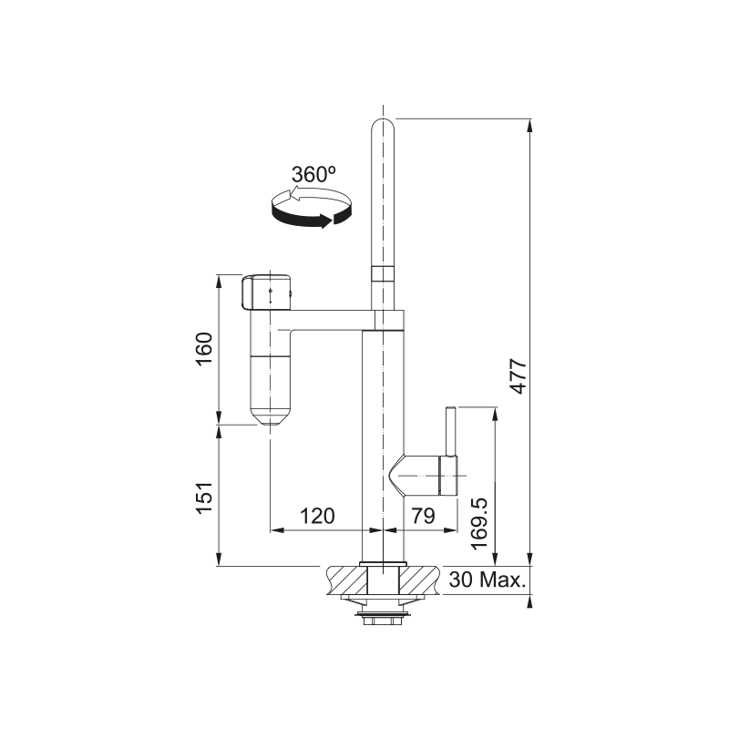FRANKE 120.0621.312 MISCELATORE VITAL 2 IN 1...
