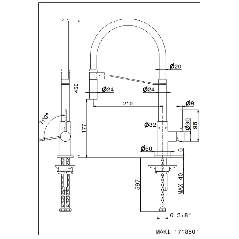 NEWFORM 71850.57.067 MAKI MISCELATORE...