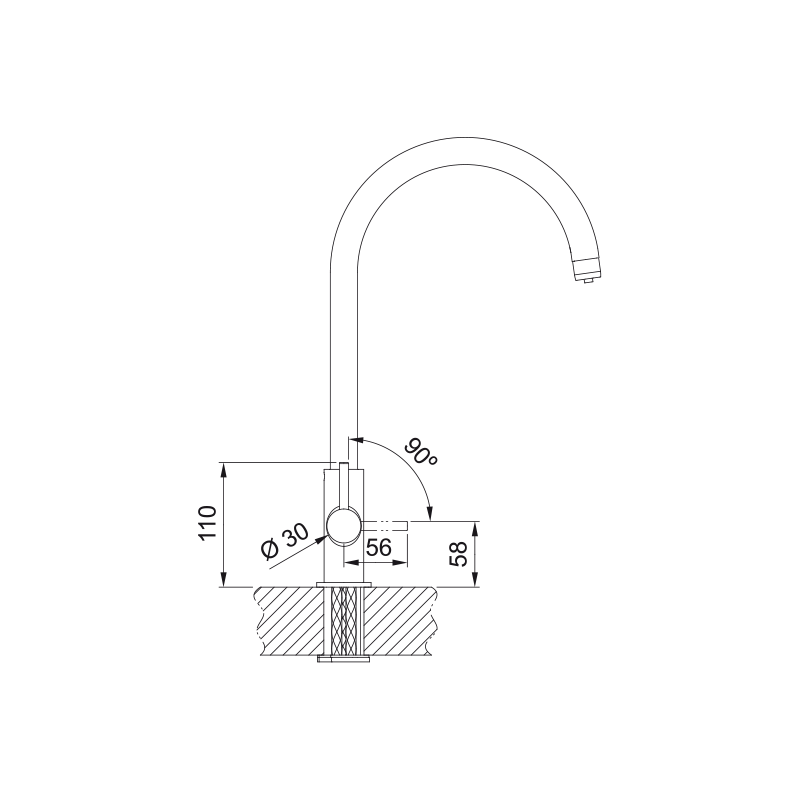 FRANKE 160.0702.681 MISCELATORE CON ACQUA...