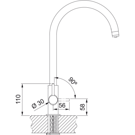FRANKE 160.0702.681 MISCELATORE CON ACQUA FILTRATA - NERO MATT