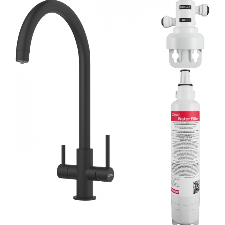 FRANKE 160.0702.681 MISCELATORE CON ACQUA FILTRATA - NERO MATT