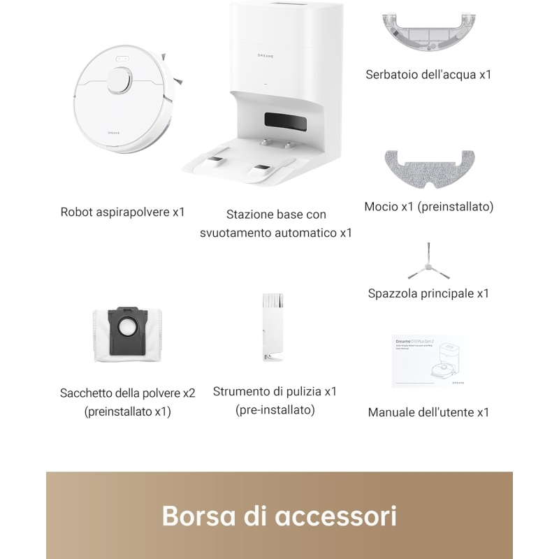 DREAME D10 PLUS GEN2 ROBOT ASPIRAPOLVERE E...