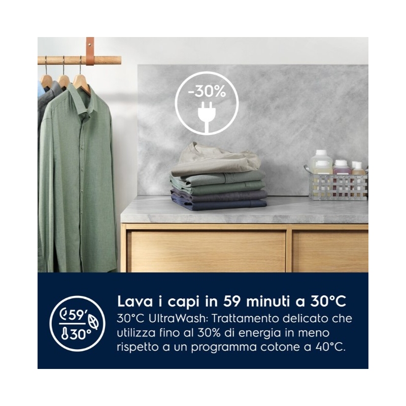 ELECTROLUX EW8F384BI LAVATRICE DA INCASSO 8 KG...