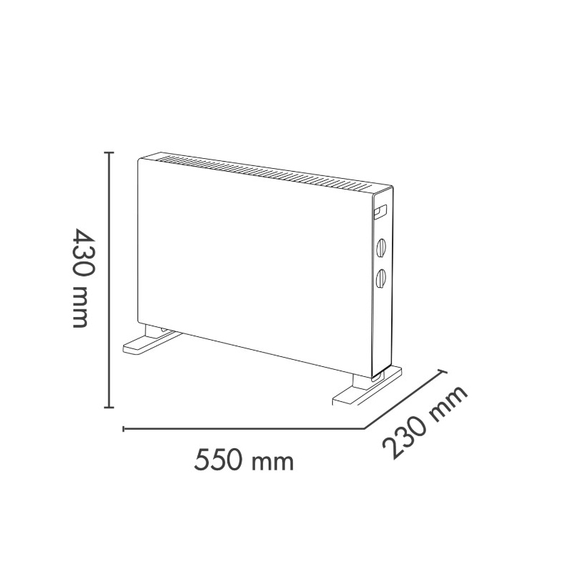 ARGO KANSAS TERMOCONVETTORE 2000W COLORE BIANCO