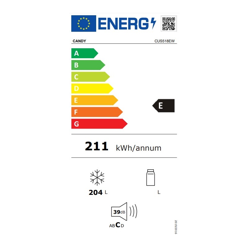 CANDY CUS518EW CONGELATORE VERTICALE DA INCASSO...