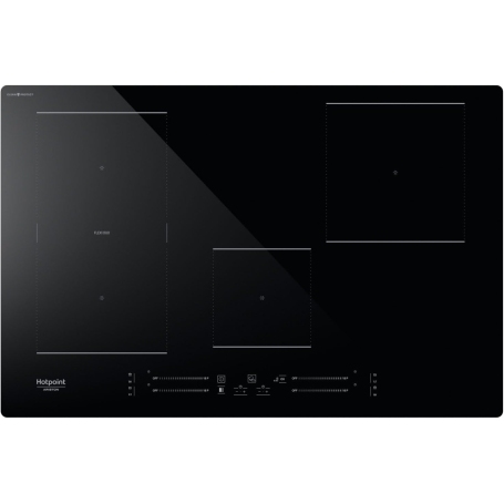 HOTPOINT ARISTON HS 1377C CPNE PIANO COTTURA DA INCASSO A INDUZIONE 77CM 4 ZONE COTTURA IN VETRO NERO