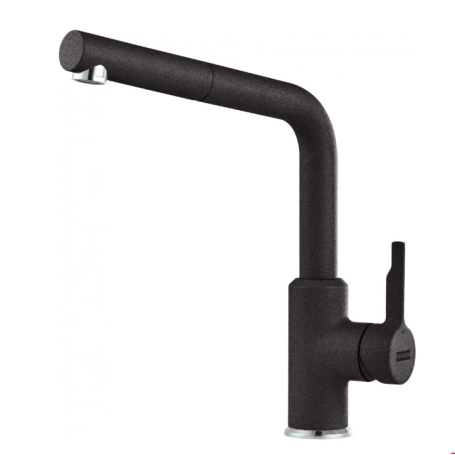 FRANKE URBAN DOCCIA 115.0595.091 MISCELATORE CON DOCCETTA ESTRAIBILE NERO