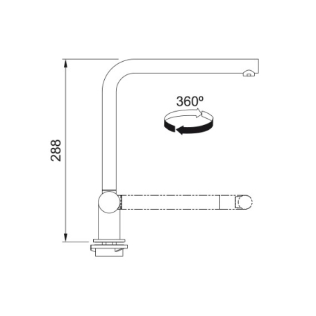 FRANKE 115.0263.158 NEPTUNE STYLE WINDOW MISCELATORE SOTTOFINISTRA CROMO