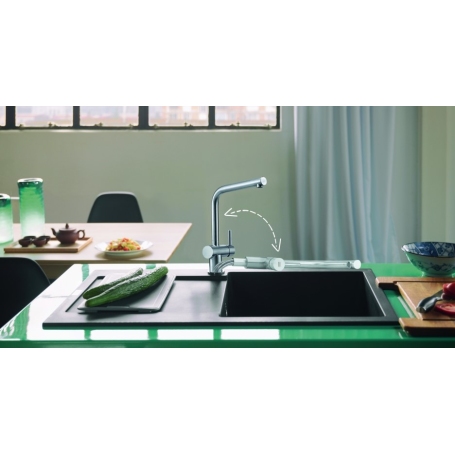 FRANKE ATLAS NEO DOCCIA WINDOW MISCELATORE SOTTOFINESTRA CON DOCCETTA ESTRAIBILE IN ACCIAIO INOX - 115.0521.439