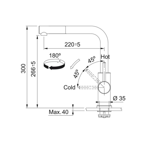 FRANKE GLENDA DOCCIA 115.0706.986 MISCELATORE CON DOCCETTA ESTRAIBILE - INOX